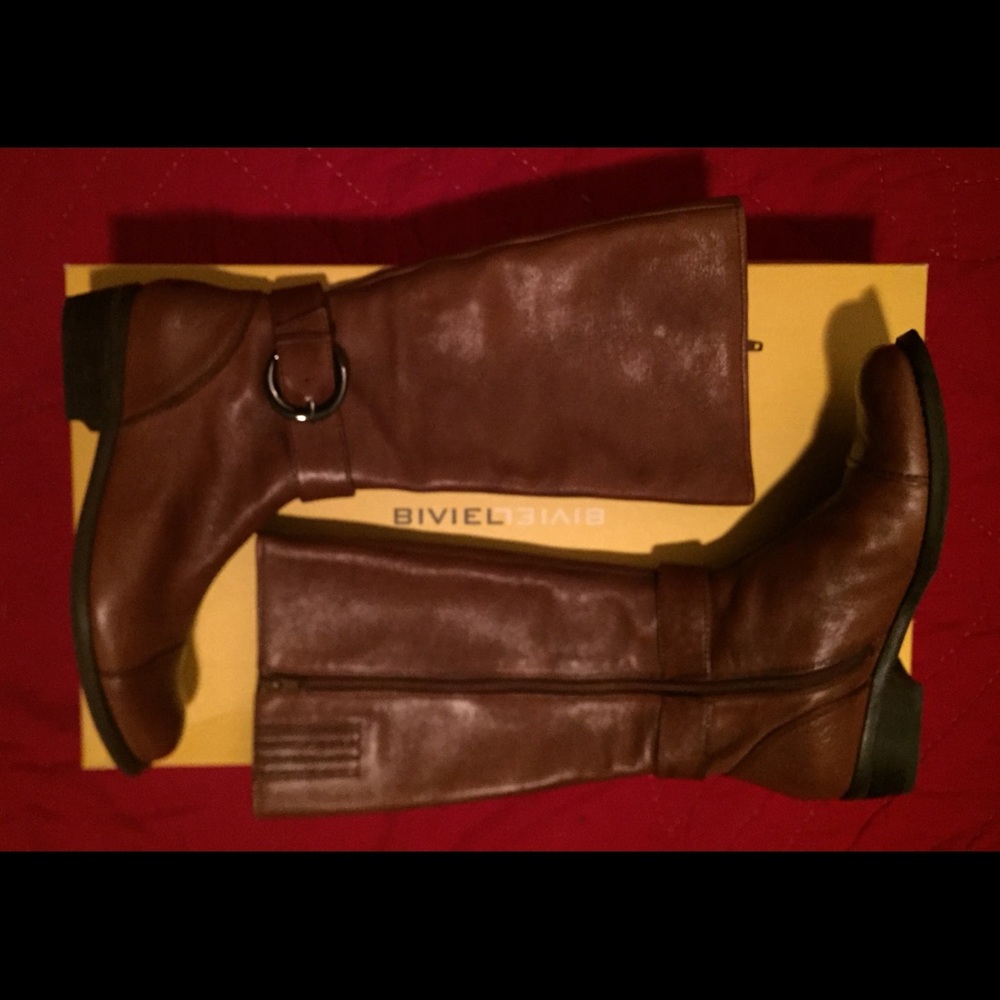 Leather boots